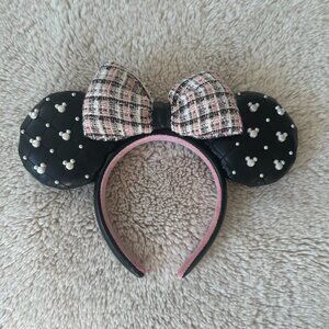 GUC - Tweed & Pearl Minnie Mouse Ear Headband